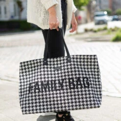Sac à Langer Family Bag CHILDHOME Pied De Poule -Made4baby sac a langer family bag childhome pied de poule 5