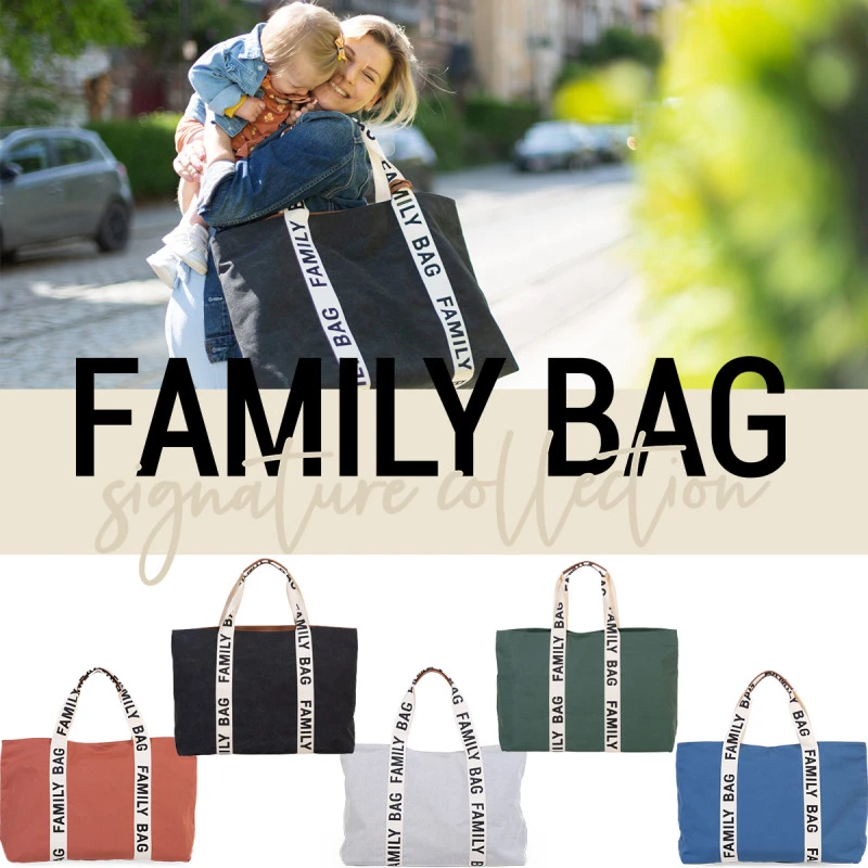 Sac à Langer Family Bag CHILDHOME Signature Black 10 Sac à Langer Family Bag CHILDHOME Signature Black – Image 8