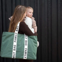 Sac à Langer Family Bag CHILDHOME Signature Green -Made4baby sac a langer family bag childhome signature green 2