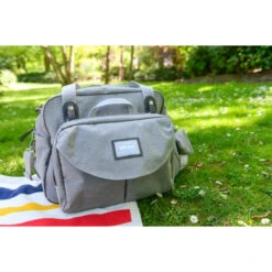 Sac à Langer Genève II BEABA Gris Chiné -Made4baby sac a langer geneve ii beaba gris chine 2
