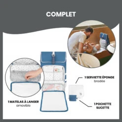 Sac à Langer Le Sancy BABYMOOV Mineral Blue -Made4baby sac a langer le sancy babymoov mineral blue 4