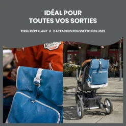 Sac à Langer Le Sancy BABYMOOV Mineral Blue -Made4baby sac a langer le sancy babymoov mineral blue 5