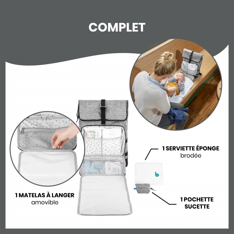 Sac à Langer Le Sancy BABYMOOV Smokey 7 Sac à Langer Le Sancy BABYMOOV Smokey – Image 5