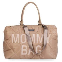 Sac à Langer Mommy Bag CHILDHOME Matelassé Beige -Made4baby sac a langer mommy bag childhome matelasse beige 1
