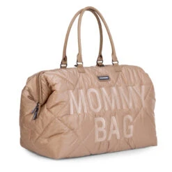 Sac à Langer Mommy Bag CHILDHOME Matelassé Beige -Made4baby sac a langer mommy bag childhome matelasse beige 2