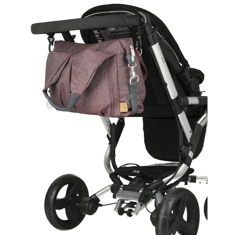 Sac à Langer Neckline Green Label LASSIG Ecoya Bordeaux 9 Sac à Langer Neckline Green Label LASSIG Ecoya Bordeaux – Image 7