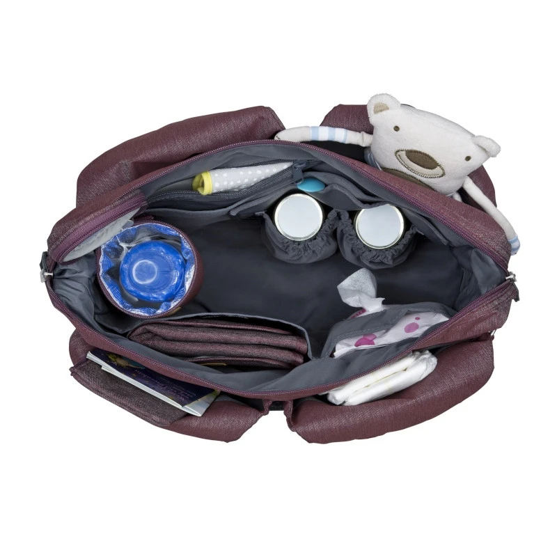 Sac à Langer Neckline Green Label LASSIG Ecoya Bordeaux 11 Sac à Langer Neckline Green Label LASSIG Ecoya Bordeaux – Image 9