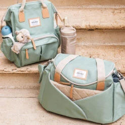 Sac à Langer Sydney II BEABA Vert Sauge -Made4baby sac a langer sydney ii beaba vert sauge 4