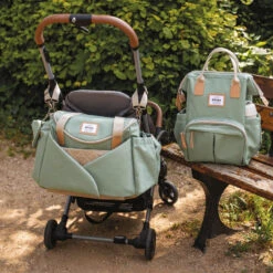 Sac à Langer Sydney II BEABA Vert Sauge -Made4baby sac a langer sydney ii beaba vert sauge 9