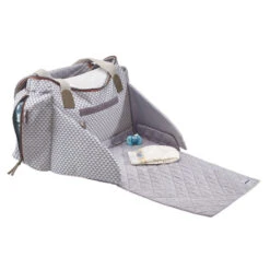 Sac à Langer Sydney II Play Print BEABA Grey -Made4baby sac a langer sydney ii play print beaba grey 3