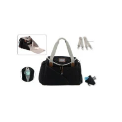 Sac à Langer Sydney II Smart Colors BEABA Black -Made4baby sac a langer sydney ii smart colors beaba black 2