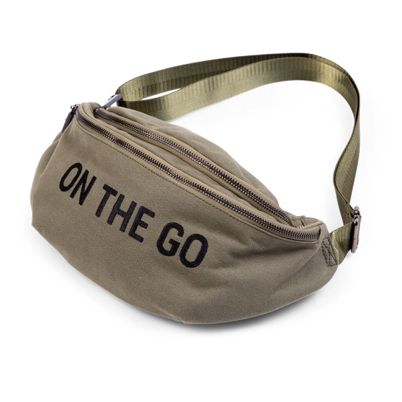 Sac Banane On The Go CHILDHOME Canvas Kaki 5 Sac Banane On The Go CHILDHOME Canvas Kaki – Image 3