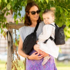 Sac Banane On The Go CHILDHOME Matelassé Noir -Made4baby sac banane on the go childhome matelasse noir 4