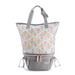 Sac Pop-up Biarritz BEABA Gris Chiné -Made4baby sac biarritz beaba gris chine 2