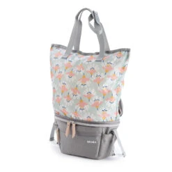 Sac Pop-up Biarritz BEABA Gris Chiné -Made4baby sac biarritz beaba gris chine 6