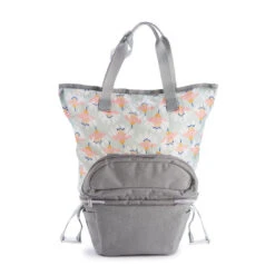 Sac Pop-up Biarritz BEABA Gris Chiné -Made4baby sac biarritz beaba gris chine 7