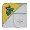 Sortie De Bain Perroquet LES CHATOUNETS Blanc/vert -Made4baby sortie de bain perroquet