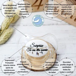 Sucette Message IRRÉVERSIBLE Surprise Tu Vas être Mamie ! 7 Sucette Message IRRÉVERSIBLE Surprise Tu Vas être Mamie ! -Made4baby sucette message irreversible surprise tu vas etre mamie 1 2