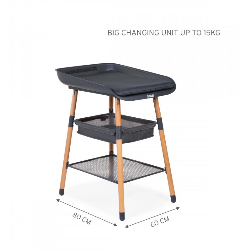 Table à Langer Evolux CHILDHOME Naturel/Anthracite 6 Table à Langer Evolux CHILDHOME Naturel/Anthracite – Image 4