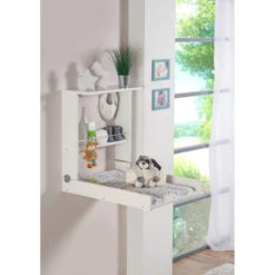Table à Langer Murale Wicki GBASIC Blanche / Papillons -Made4baby table a langer murale wicki gbasic blanche papillons 4