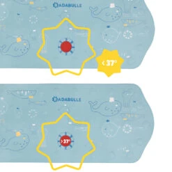 Tapis De Bain XXL Avec Témoin De Température BADABULLE -Made4baby tapis de bain xxl avec temoin de temperature badabulle 4
