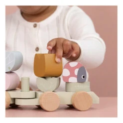 Train à Blocs En Bois LITTLE DUTCH Flowers & Butterflies -Made4baby train a blocs en bois little dutch flowers butterflies 5