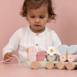 Train à Blocs En Bois LITTLE DUTCH Flowers & Butterflies -Made4baby train a blocs en bois little dutch flowers butterflies 6