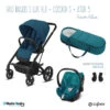 Trio Poussette Balios S Lux + Siège Aton 5 + Nacelle Cocoon S CYBEX Black/River Blue 1 Trio Poussette Balios S Lux + Siège Aton 5 + Nacelle Cocoon S CYBEX Black/River Blue -Made4baby trio balios s blkcocoonaton 5adap