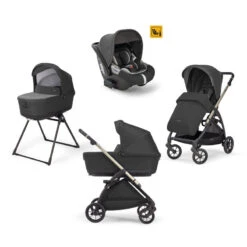 Trio Electa Avec Gr0+ Darwin I-Size INGLESINA Iridio/Upper Black