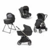 Trio Electa Avec Siège-auto Gr0+ Cab INGLESINA Upper Black/Iridium Black -Made4baby trio electa avec siege auto gr0 cab inglesina upper blackiridium black