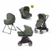 Trio Electa Avec Siège-auto I-Size Darwin INGLESINA Tribeca Green/Total Black -Made4baby trio electa avec siege auto i size darwin inglesina tribeca greentotal black