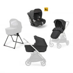 Trio Electa Avec Siège-auto I-Size Darwin INGLESINA Upper Black/Iridium Black -Made4baby trio electa avec siege auto i size darwin inglesina upper blackiridium black 6