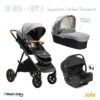 Trio Poussette Aeria + Nacelle Ramble + Siège I-Gemm 3 JOIE Signature Carbon/Pavement -Made4baby trio poussette aeria nacelle ramble siege i gemm 3 joie signature carbonpavement
