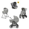 Trio Poussette Aptica Darwin INGLESINA Satin Grey/Litio Black -Made4baby trio poussette aptica darwin inglesina satin greylitio black