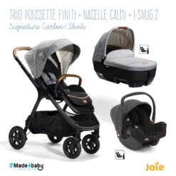 Trio Poussette Finiti + Calmi + I-Snug 2 JOIE Signature Carbon / Shale