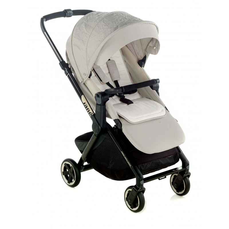 Jané Trio Poussette Newel Carbon Edition + Nacelle Micro Pro 2 + Coque I-Size Koos R1 JANE Racer Cream 4 Jané Trio Poussette Newel Carbon Edition + Nacelle Micro Pro 2 + Coque I-Size Koos R1 JANE Racer Cream – Image 2