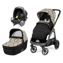 Trio Poussette Veloce + Primo Viaggio SLK + Nacelle Culla Grande PEG PEREGO Graphic Gold