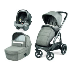 Trio Poussette Veloce TC + Primo Viaggio SLK + Nacelle Grande PEG PEREGO City Grey