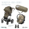 Trio Poussette Talos S Lux + Siège Aton 5 + Cocoon S CYBEX Silver/Classic Beige -Made4baby trio talos s luxeaton 5cocoon s 15