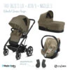 Trio Poussette Talos S Lux + Siège Aton 5 + Nacelle Cot S CYBEX Black/Classic Beige -Made4baby trio talos s luxeaton 5cot s 38