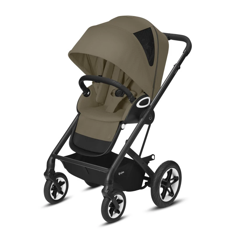 Trio Poussette Talos S Lux + Siège Aton 5 + Nacelle Cot S CYBEX Black/Classic Beige 4 Trio Poussette Talos S Lux + Siège Aton 5 + Nacelle Cot S CYBEX Black/Classic Beige – Image 2